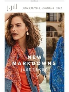 NEW markdowns just taken—all an extra 40% off.