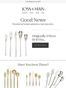 NOW ON SALE: the ? flatware set ? you were eyeing