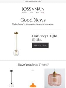 NOW ON SALE: the ? pendant light ? you were eyeing