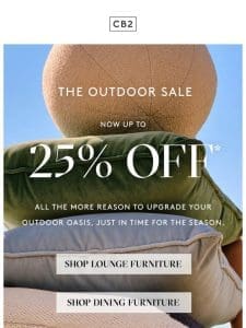 NOW UP TO 25% OFF