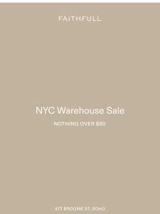 NYC Warehouse Sale: Starts Next Week