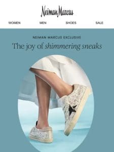 Neiman Marcus Exclusive: sequined Golden Goose Superstar sneakers