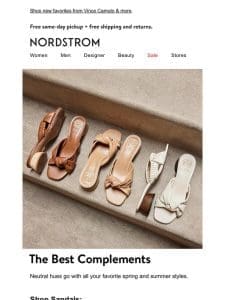 Neutral sandals we love ??