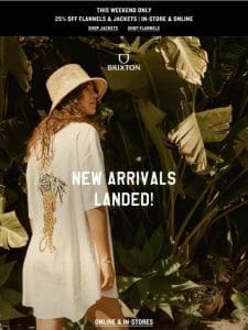 New Arrivals Just Landed!