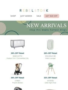 New Arrivals from BABYLETTO， BUGABOO， MAXI-COSI and more! ✨