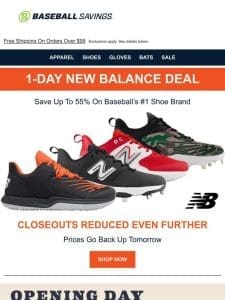 New Balance Shoes Discounted Further! Today Only!