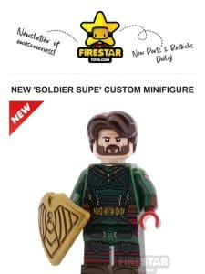 New Custom Minifigures: ‘Soldier Supe’， ‘French Bloke’， & ‘Speechless Supe’ Join ‘The Blokes’!