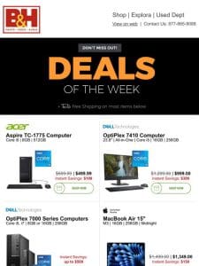 New Deals on Computers， Lenses， Memory Cards， Lighting & More!