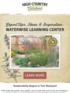 New | Explore Our Waterwise Learning Center