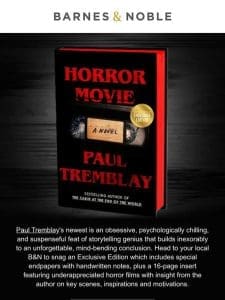 New Horror from Paul Tremblay