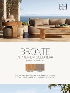 New & In Stock. Outdoor Collections in Premium Solid Teak or All-Weather Aluminum.