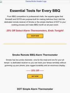 New Items Added: Final Hours for BBQ Month Sale