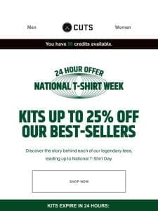 New Kits: National T-Shirt Day