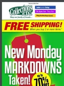 New Monday， New Markdowns: Up to 70% Off!