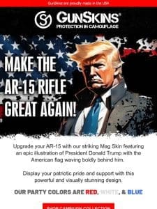 New Presidential-Themed AR-15 Mag Skin 3-Pack Bundle!