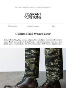 New Release – Gallun Waxed Deer