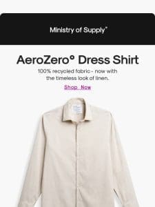 New + Restocked: AeroZero° Dress Shirt