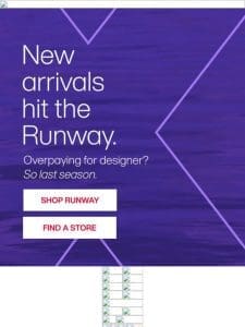 New Runway deals are IN ?