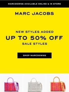 New Styles Up To 50% Off