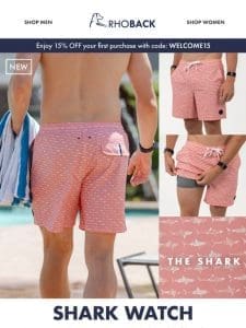 New: The Shark Medley Swim Trunk