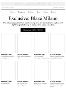 New and exclusive: Blazé Milano