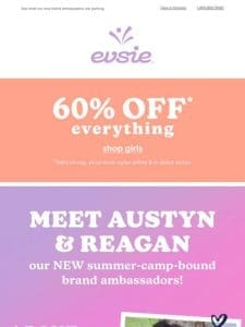 New arrivals: camp edition ??? 60% off EVERYTHING!