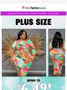 New plus size outfits low to $6.49!