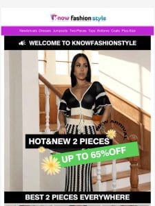 New two pieces sale| up To 65% OFF