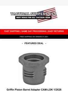 ON SALE   Griffin Armament Suppressor Parts & Accessories