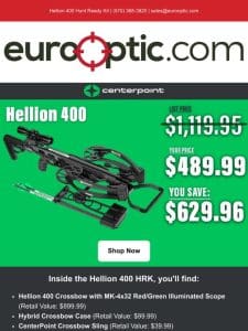 OVER 55% OFF: Hellion 400 Crossbow Hunt Ready Kit