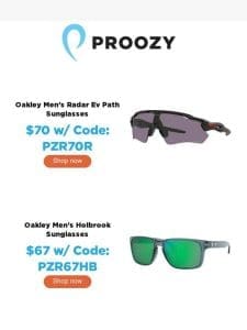 Oakley Sunglasses from $50!