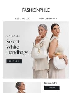 On Sale: White Handbags ?