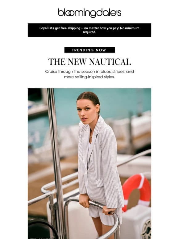 On deck: The new nautical trend