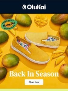 Only Available at OluKai.com， Limited Fruit Stand Collection