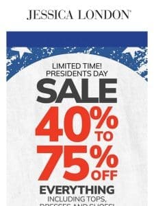 Open To Shop The President’s Day SALE! ?