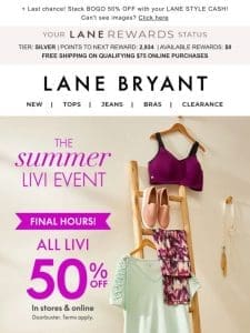 Open me! 50% OFF LIVI ends in a just a few hours!