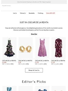 Oscar de la Renta arrivals inside — 60% off