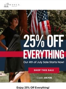 Our 4th of July Sale is Live!