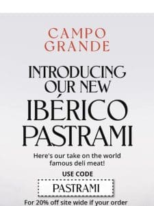 Our NEW Ibérico Pastrami website is now working!