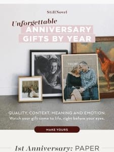 Our Ultimate Guide to Anniversary Gifts by Year