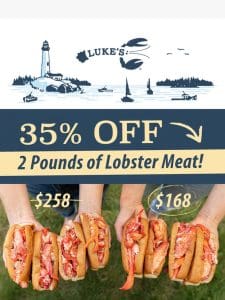 ? Our lowest price EVER on lobster meat ?