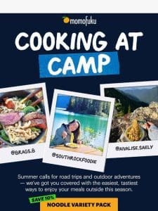 Our top 3 tips for camping meals