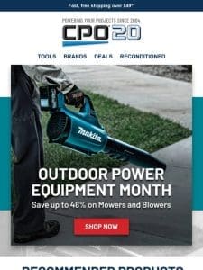 Outdoor Power Equipment Month: Score 48% Off All Makita Mowers & Blowers!