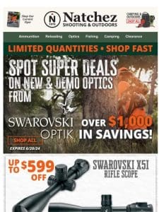 Over $1，000 in Savings on New & Demo Swarovski Optics!