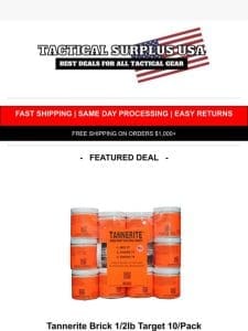 ? Over 50% Off Targets & Tannerite ?