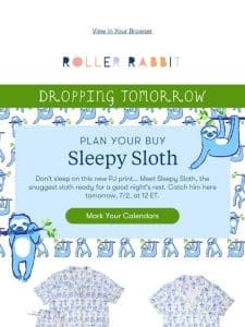 PLAN YOUR BUY: Sleepy Sloth PJs!