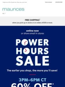 POWER HOURS ⏳ CLEARANCE ⏳ SALE