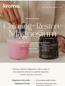 PSA: MAGNESIUM IS BACK!