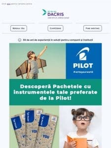 Pachete Pilot cu cele mai populare produse cu 20% REDUCERE. Descoper?!