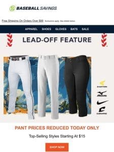 Pant Prices Reduced Today. Top Styles $15 – $32!